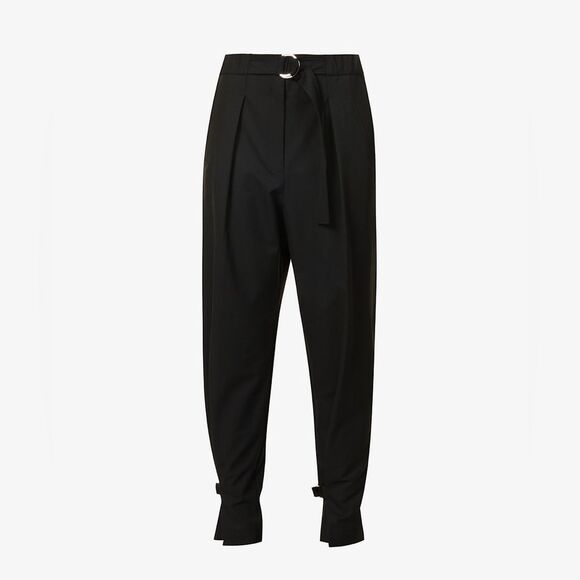 3.1 Phillip Lim Pants - SSENSE 3.1 Phillip Lim Belted tapered-leg high-rise stretch-woven trouse…